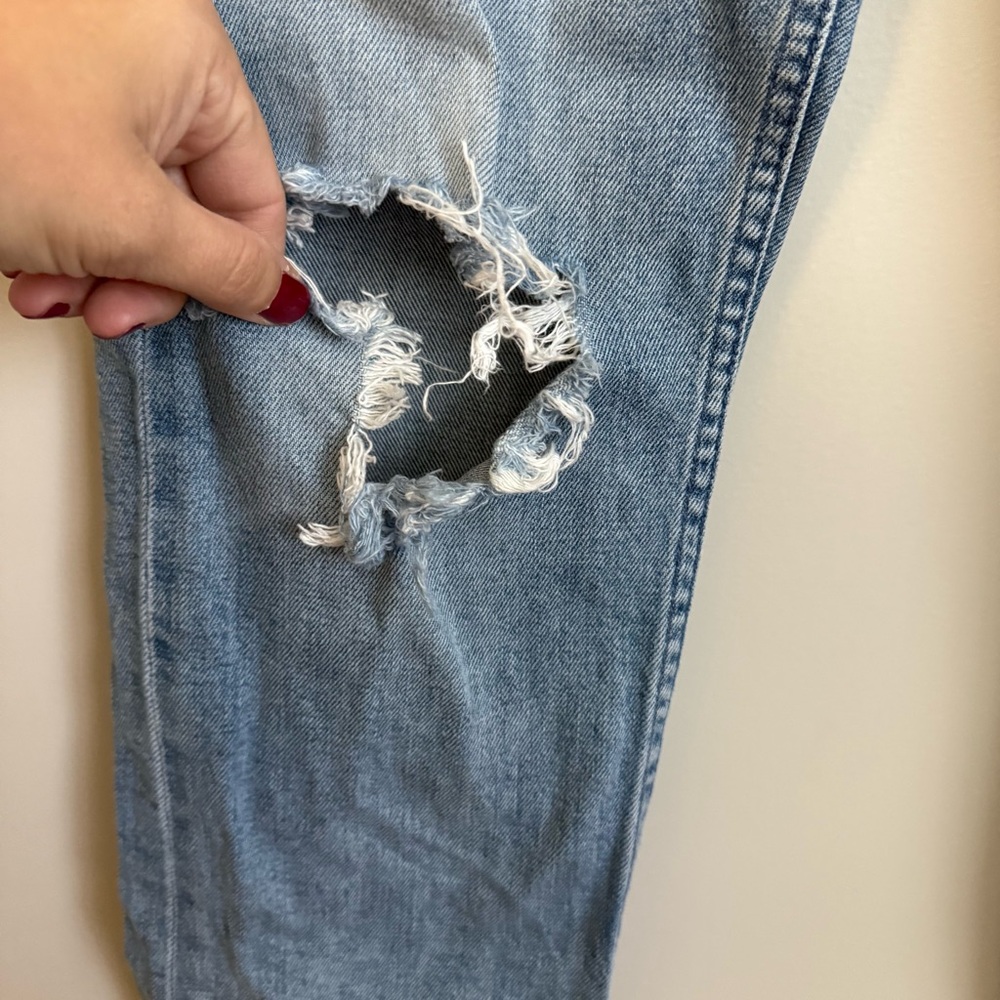 Mother Denim size 28 High Waisted Rider Flood In Wild And Wicked Jeans - Picture 5 of 11
